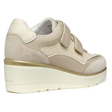 Geox D ILDE A, Zapatillas Mujer, Papyrus/Lt Taupe, 41 EU
