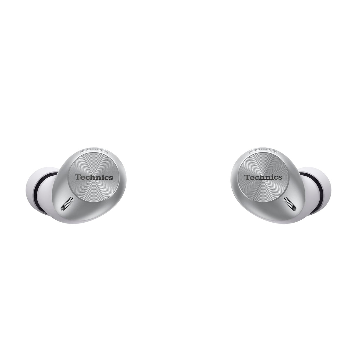 Technics EAH-AZ40M2ES Auriculares Inalámbricos con Cancelación De Ruido, Bluetooth Multipunto 3 Dispositivos, Cómodos Intraurales, Micrófono Integrado, Ajuste personalizable, Plata