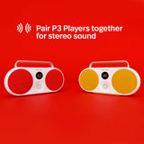 Polaroid P3 – Altavoz Bluetooth inalámbrico Retro-Futuristic Recargable con emparejamiento estéreo Dual - Negro