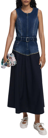 Vest_Poplin, 5053 Denim Medium Wash, XS