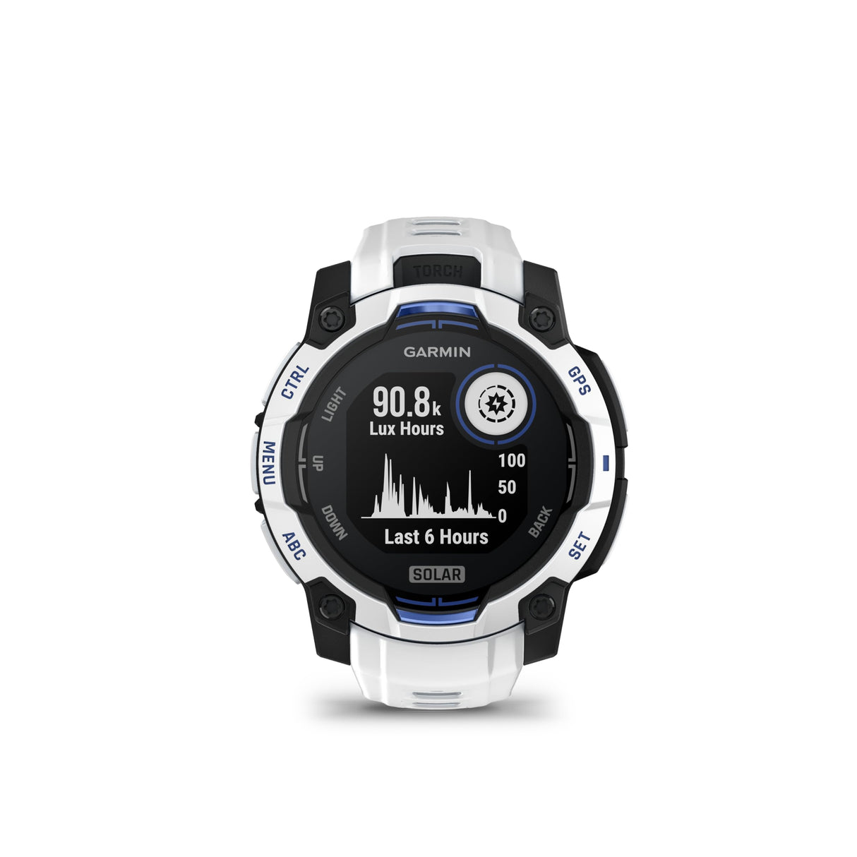 Garmin Instinct 3 GPS 45mm Smartwatch, Solar, Whitestone
