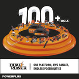 Hammer de Broma inalmbrica 40V 5J SDS -Plus sin escobillas + 5 Accesorios - Dual Power PowDP15680 - Entregado sin batera o Cargador