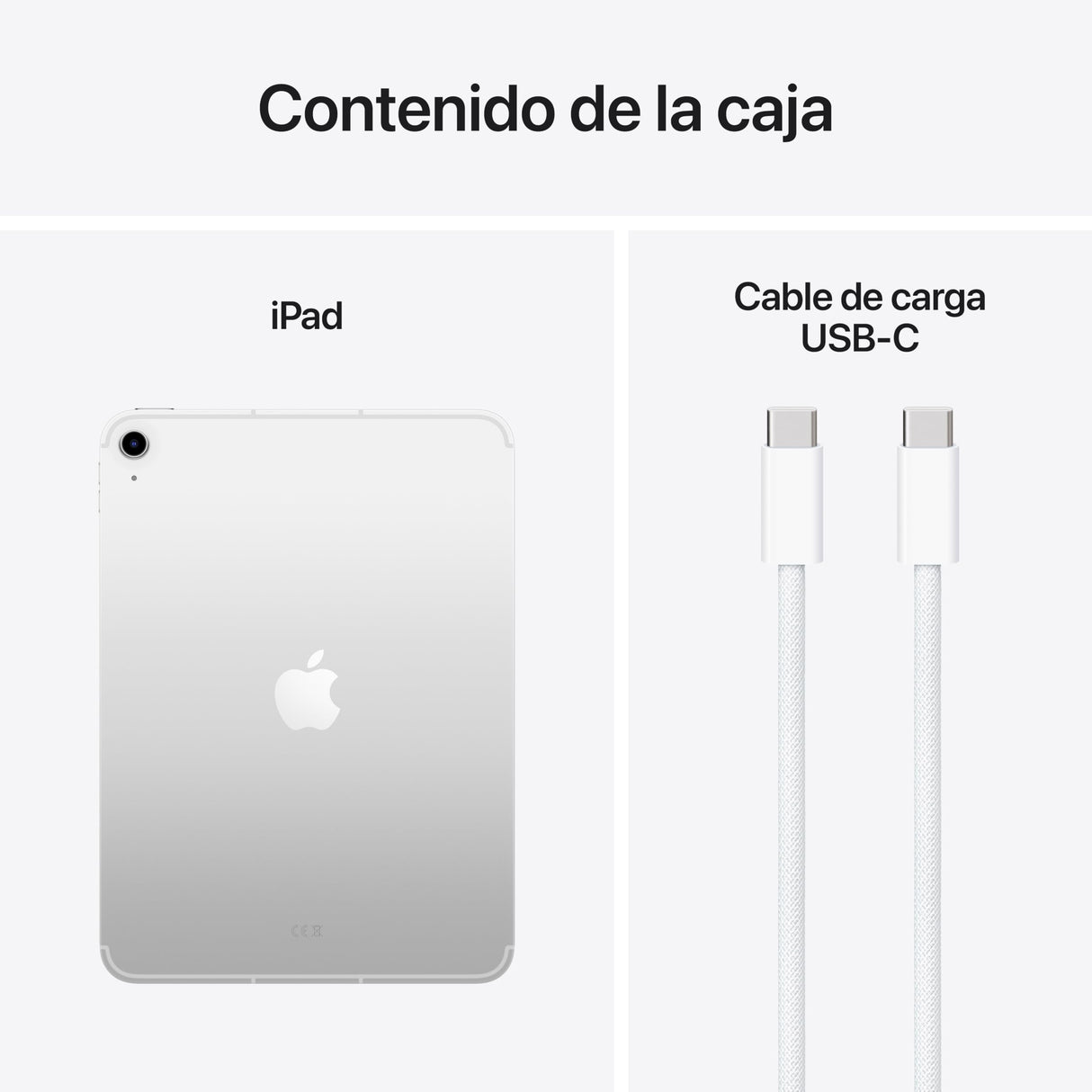 Apple iPad de 11 Pulgadas: Chip A16, Modelo de 11 Pulgadas, Pantalla Liquid Retina, 256 GB, Wi Fi 6, Redes 5G, cámaras Frontal y Trasera de 12 Mpx, Touch ID, autonomía para un día Entero – Plata