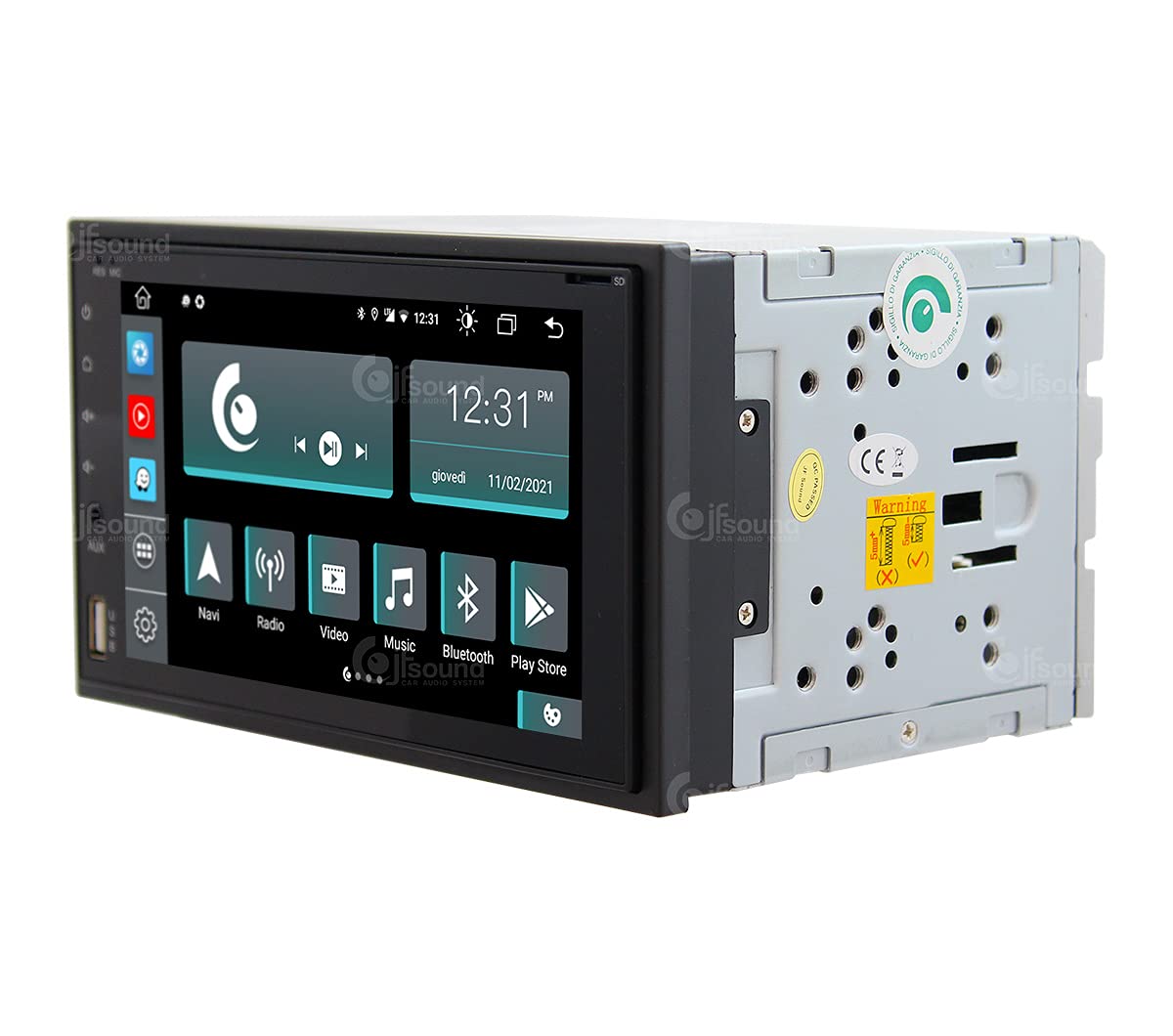 Autorradio Universal 2 DIN Android GPS Bluetooth WiFi Dab USB Pantalla táctil Full HD 6,2" procesador de 8 núcleos y comandos de Voz