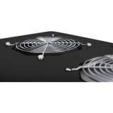DIGITUS Unidad de ventilador de techo para bastidor de servidor de la serie Unique, 6x ventilador, termostato, negro (RAL 9005)