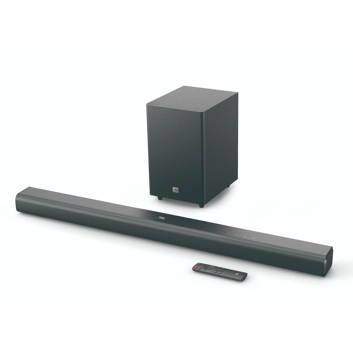 JBL Cinema SB 550 Barra de Sonido de 3.1 canales con subwoofer de 130 cm incorporado para graves profundos y 250 vatios de potente Dolby Audio para una experiencia auditiva de calidad, negro