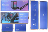 FIFINE Gaming Microfono para PC USB, RGB Kit de Micrófono de Condensador para Ordenador PS4 PS5, con Botón de Silencio, Filtro Anti-Pop, Soporte de Choque, Soporte Microfono