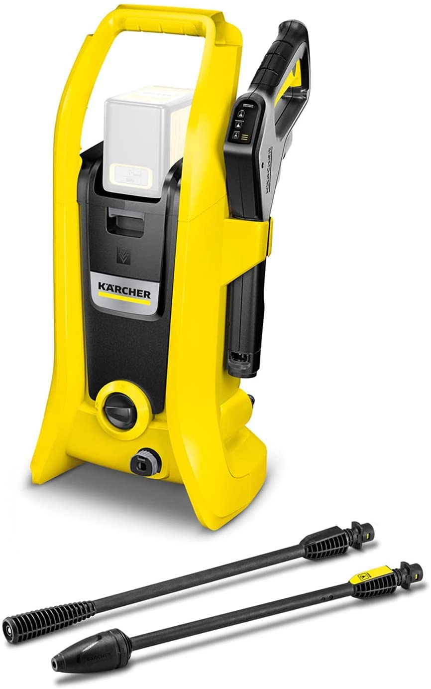 Kärcher 36 V Hidrolimpiadora de alta presión a batería K 2 Battery, presión: 110 bar, lanza pulverizadora, boquilla turbo, conector para mangueras de riego A3/4", 4,5 kg, batería 36 V Kärcher no incl.