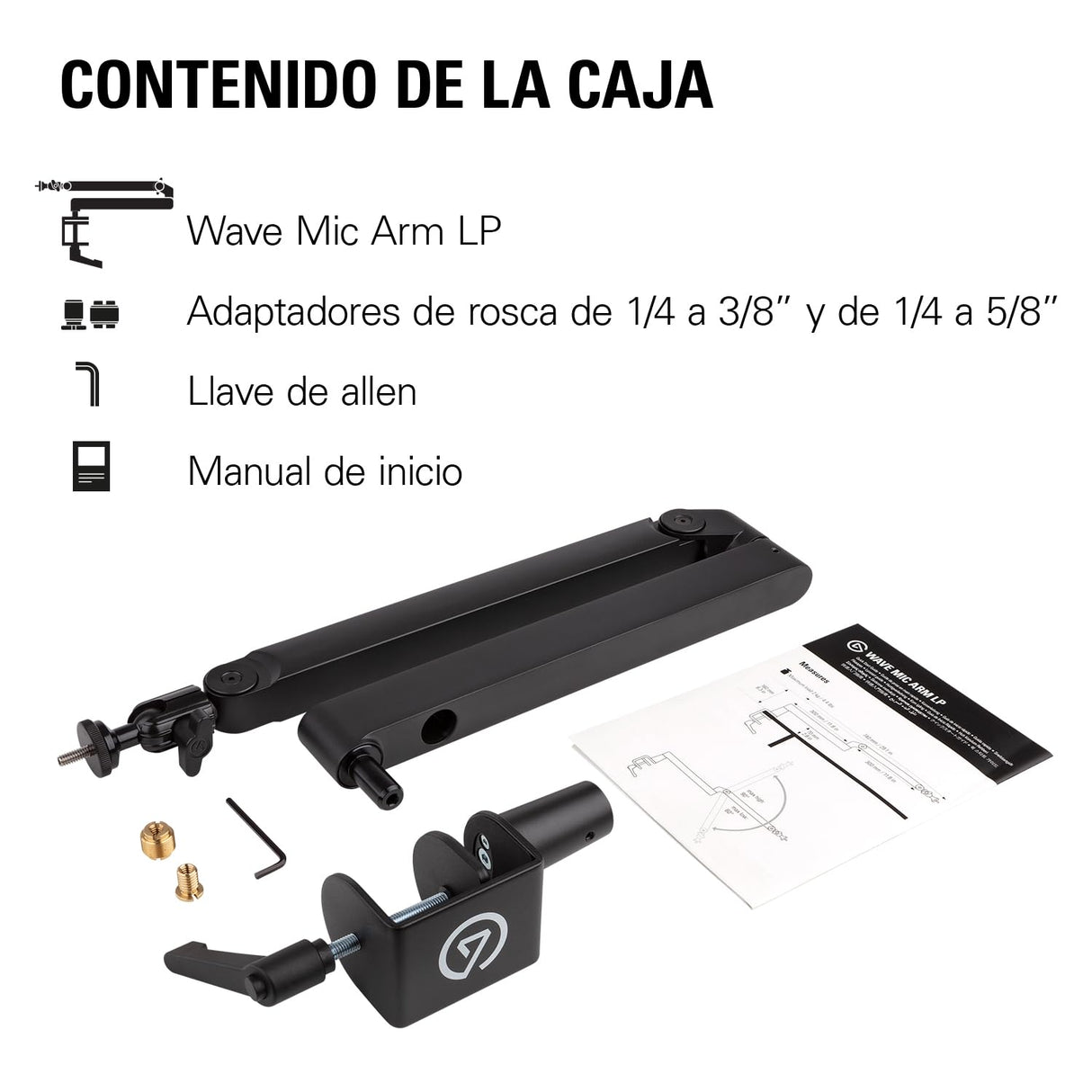 Elgato Wave Mic Arm LP Brazo Articulado de Calidad de Estudio