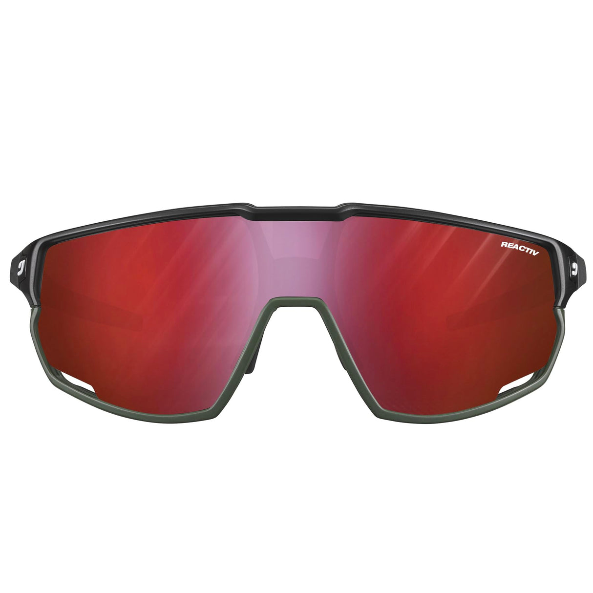 Julbo Rush Gafas DE Sol, Negro/Army, L Unisex Adulto
