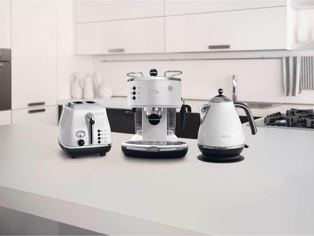 DeLonghi Eco 311 - Cafetera automática, 1100 W, 1.4 L, color plateado