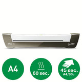 LEITZ 72510084 - Plastificadora térmica iLAM Office DIN A4 color plata/blanco
