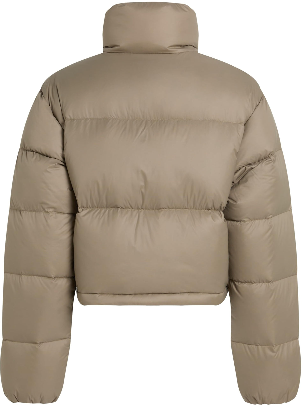 Calvin Klein Cazadora acolchada Mujer Down Cropped Puffer corta, Beige (Brindle), XL