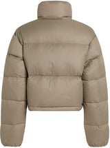 Calvin Klein Cazadora acolchada Mujer Down Cropped Puffer corta, Beige (Brindle), XL
