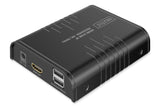 DIGITUS Receptor HDMI KVM IP para DS-55355 – UHD 4k 60 Hz – HDMI 2.0 – hasta 200 m de alcance – unidad receptora – punto a multipunto – CAT 6 – negro