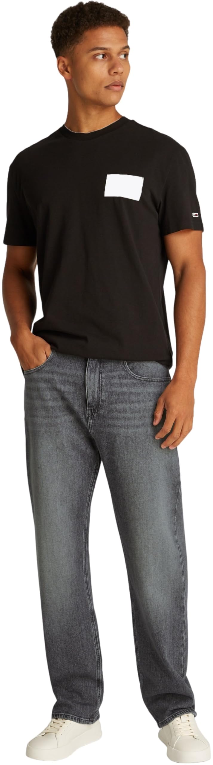Tommy Jeans Vaqueros Hombre Otis Regular Straight Leg, Negro (Denim Black), 30W/36L