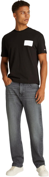 Tommy Jeans Vaqueros Hombre Otis Regular Straight Leg, Negro (Denim Black), 30W/36L