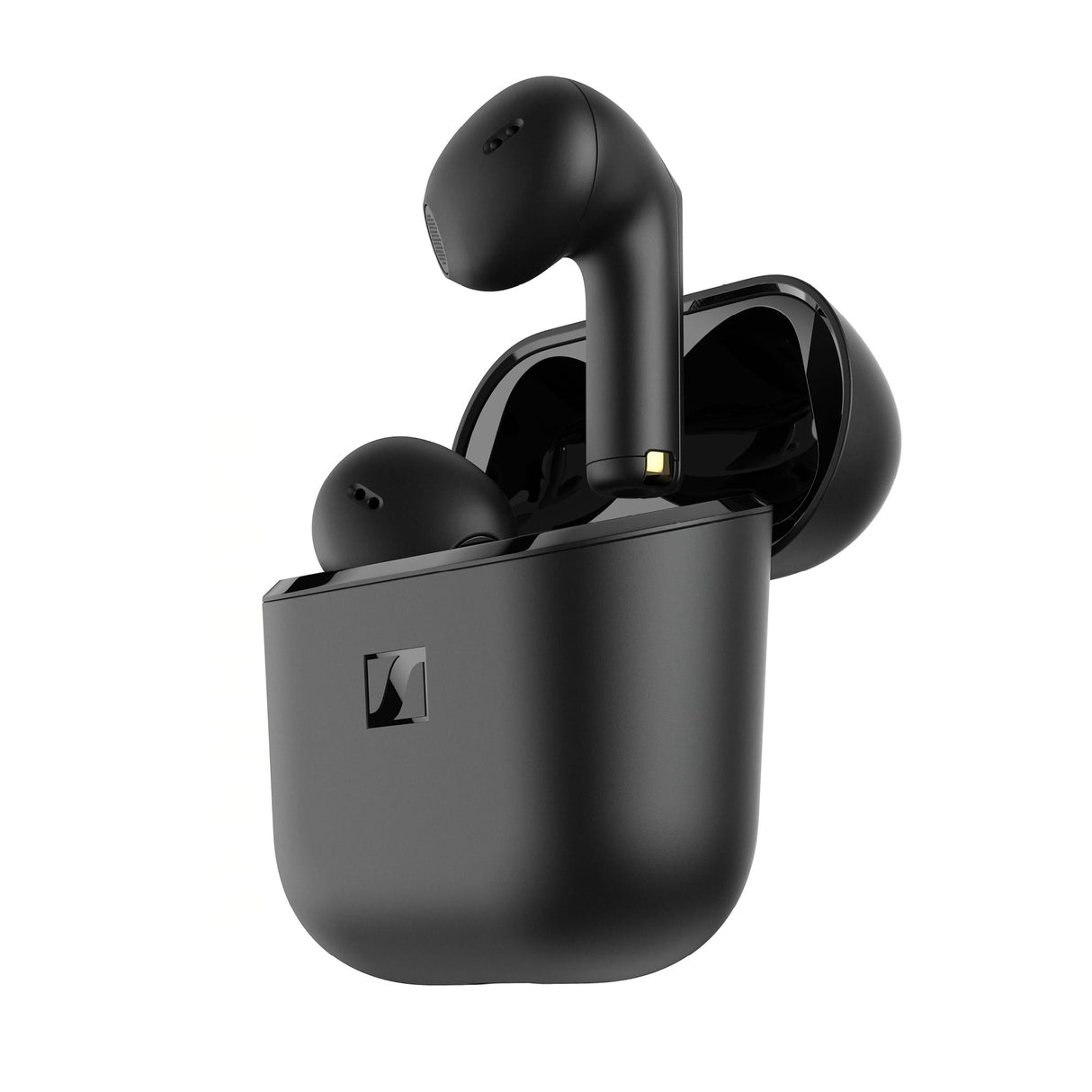 Sennheiser ACCENTUM Open Wireless - Auriculares con diseño Abierto, Sonido dinámico y Bluetooth 5.3, Resistencia a Salpicaduras IPX4, 28 Horas de autonomía y Estuche de Carga USB-C - Negro
