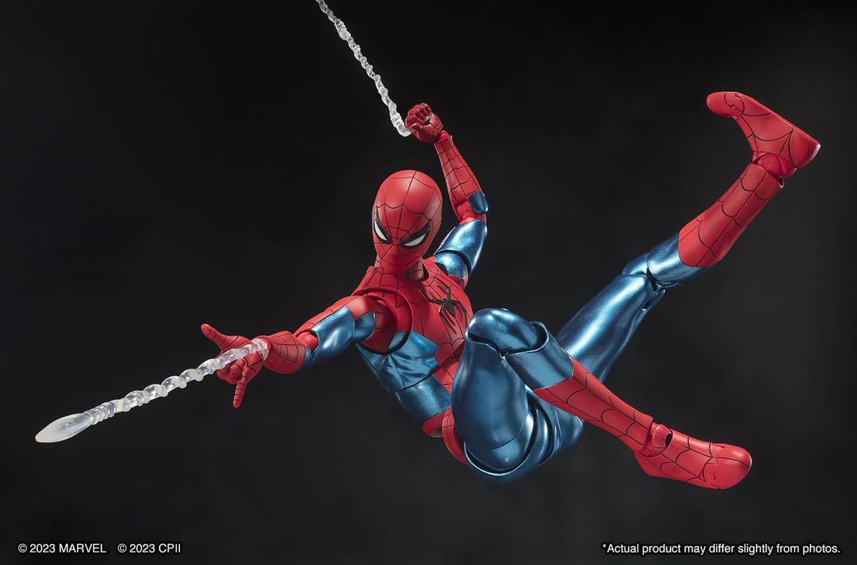 TAMASHII NATIONS - Spider-Man: No Way Home - Nuevo Traje Rojo y Azul, Figura de Acción Bandai Spirits S.H.Figuarts