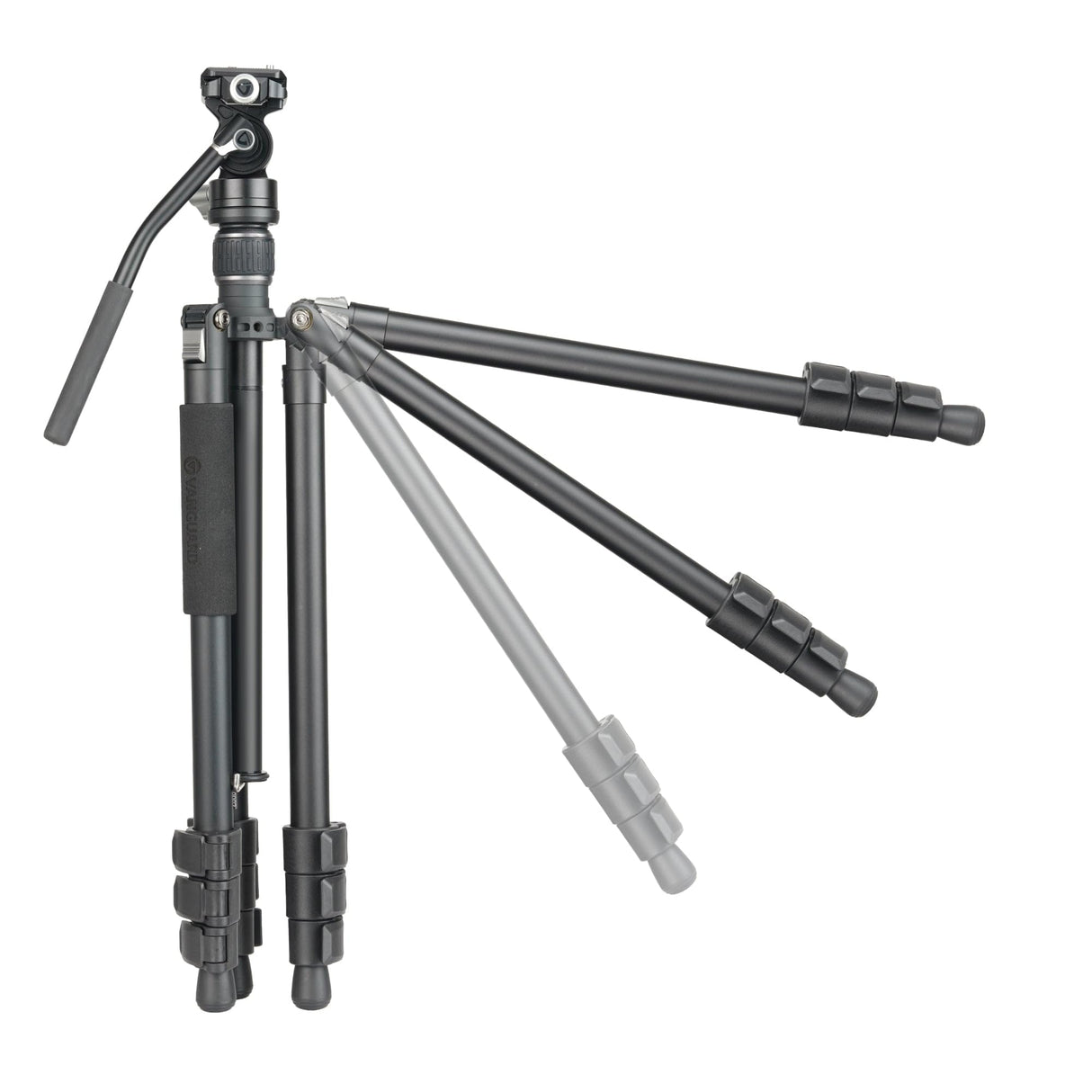 Vanguard Vesta GO 264AV12 - Trípode de Viaje de Aluminio, rótula de vídeo