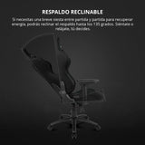 DRIFT GAMING DR110 - Silla Gaming Profesional, Tejido Fabric Alta transpirabilidad, reposabrazos 4D, Ruedas silenciosas, pistón Clase 4, inclinación, cojín Lumbar y Cervical, Color Negro