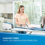 Polti Vaporella Next VN18.25, Centro de Planchado con Caldera de Alta Presión Max 6.5 Bar, Potencia 2200 W, Función Turbo, Autonomía Ilimitada, Depósito 1.3 L, Pulso de Vapor 400g, Blanco y Azul