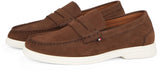 Tommy Hilfiger Mocasines Hombre Nubuck de Piel, Marrón (Legacy Brown), 44