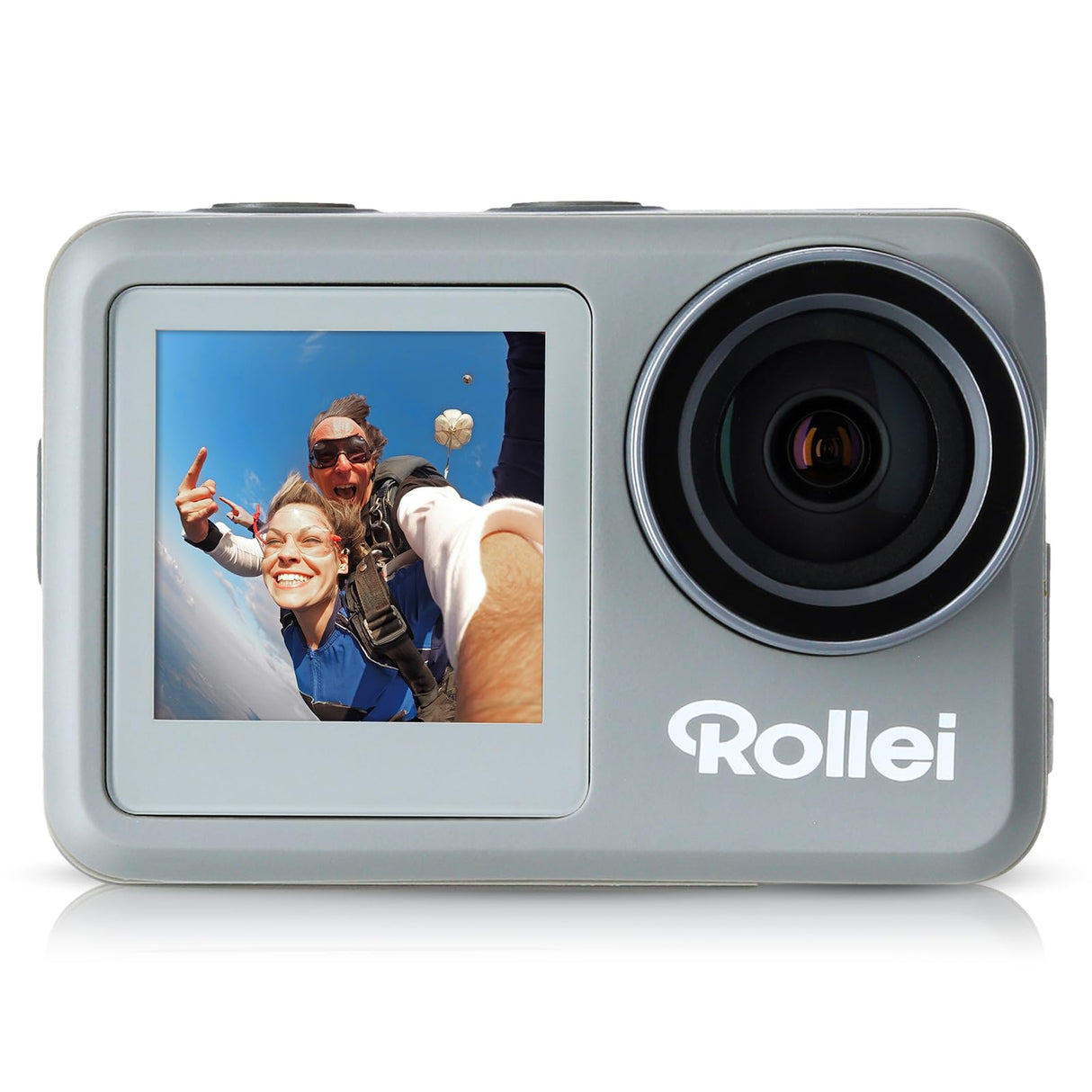 Cámara de Acción, Rollei Actioncam 9s Plus Cámara Deportiva 4K 60fps Estabilización Camara Subacuática Impermeable 40M con Sensor de 1/2,5 Pulgadas Pantalla Táctil con Accesorios para Deporte Buceo