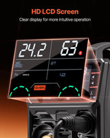 VEVOR Máquina de Soldadura MIG Sinérgica de 200 A, Máquina de Soldadura Multiproceso 4 en 1 con Tecnología de Inversor IGBT y Pantalla LCD, de Forma más Inteligente, 430 x 180 x 320 mm, Negro