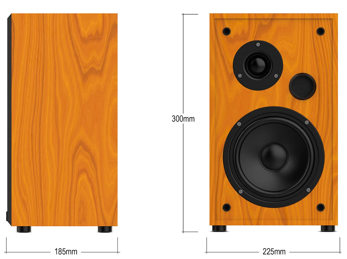 Wiibo String 15 Nogal Altavoces HiFi Estanteria 100w Pareja