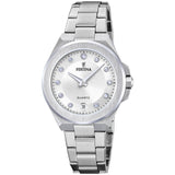 Festina Reloj Mujer F20700/1 Mademoiselle Caja de Acero Inoxidable 316l Plateado Correa de Acero Inoxidable 316l Plateado