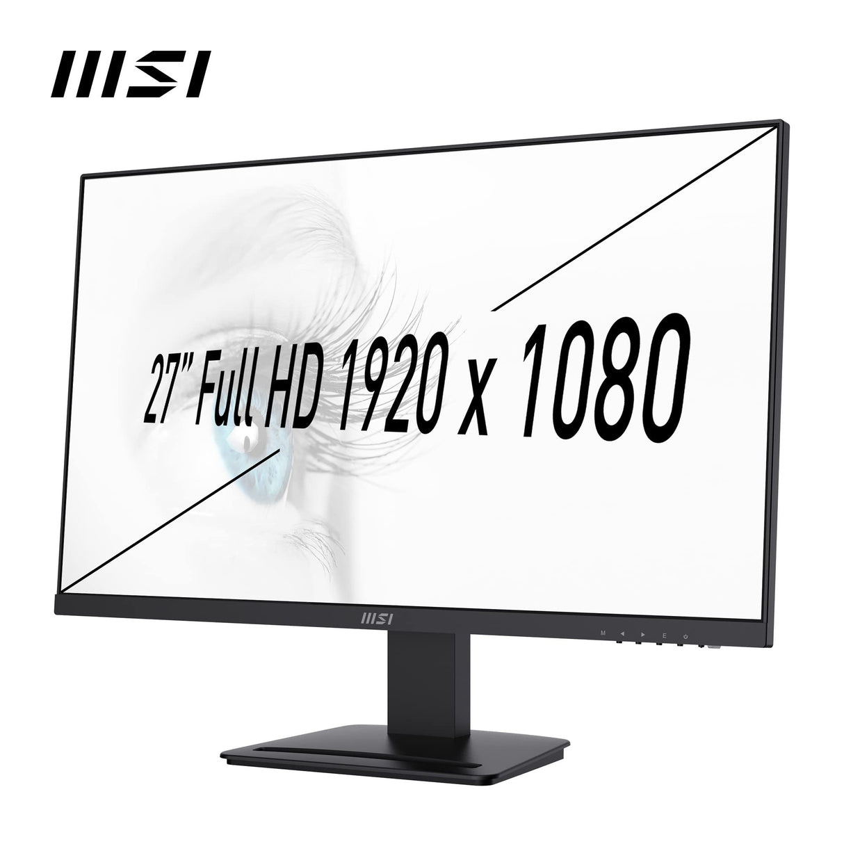 MSI Pro MP273 - Monitor Profesional 27" Panel IPS 1920x1080 (FHD), 75Hz, Antiglare, Soporte VESA, Ranuras para Accesorios, Negro