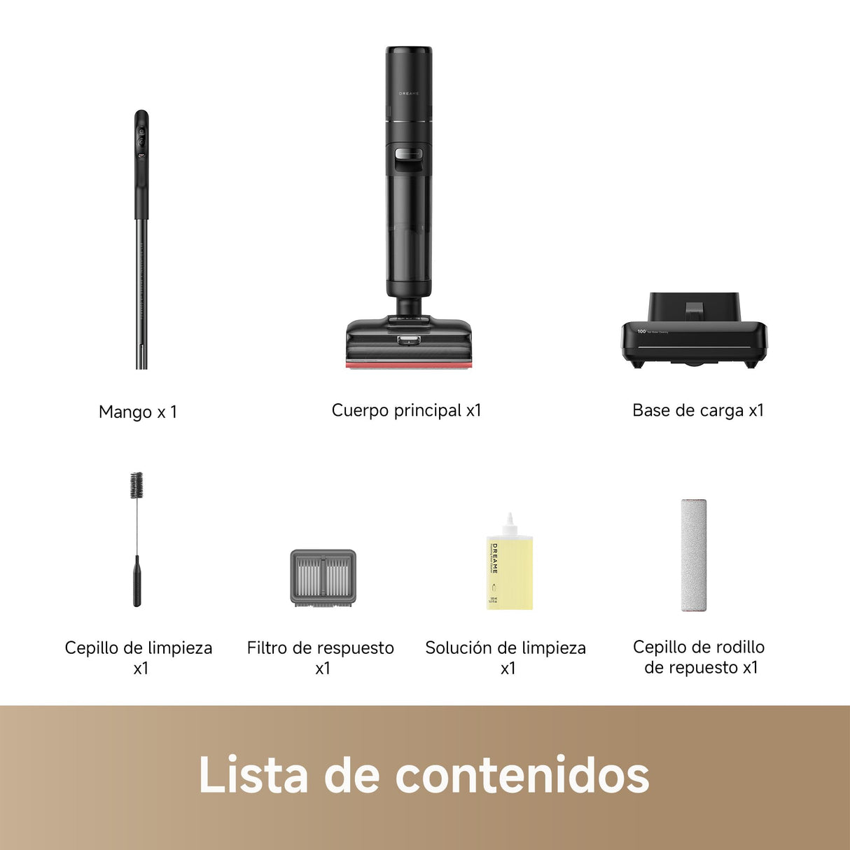 DREAME H15 Pro FoamWash Aspirador en Seco y Húmedo, Lavado con Espuma Focalizado, Solución de Limpieza con Proporción Inteligente, Brazo Robótico con IA 2.0, TangleCut 2.0, Lavado a 100 °C