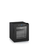 SEVERIN WKS 8907 Vinoteca para 15 Botellas, 46 L, Temperatura: 5° y 18°C, Nivel Ruido 43 dB(A), Puerta de Cristal con Marco de Plástico y 2 Rstantes Cromados, 1 de Ellos Regulable en Altura, Negro