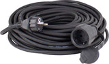 as - Schwabe alargador de Cables 40 m H07RN-F 3G1,5 - Cable de extensión 230 V / 16 A / 3.500 W - con Tapa de protección - Resistente al Polvo y a Las Salpicaduras IP44 - Negro, 60375