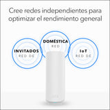 NETGEAR Orbi Mesh WiFi 7 Orbi Serie 370 (RBE373) | Doble Banda WiFi 7 - Router inalámbrico + 2 extensors de Rango, Funciones de Seguridad, 3,6 Gbps, Cubre 360 m2, 70 Dispositivos, BE3600