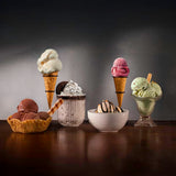Cecotec Heladera Multifunción Capacidad 2,1L, 3 Tarrinas, Gelatec 2100. 500W, 11 Programas de Helado y Bebidas Granizadas, Tecnología CreamOn y Re-spin, Pantalla Táctil, Incluye Recetario Digital