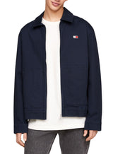 Tommy Jeans Cazadora de Entretiempo para Hombre, Azul (Dark Night Navy), S