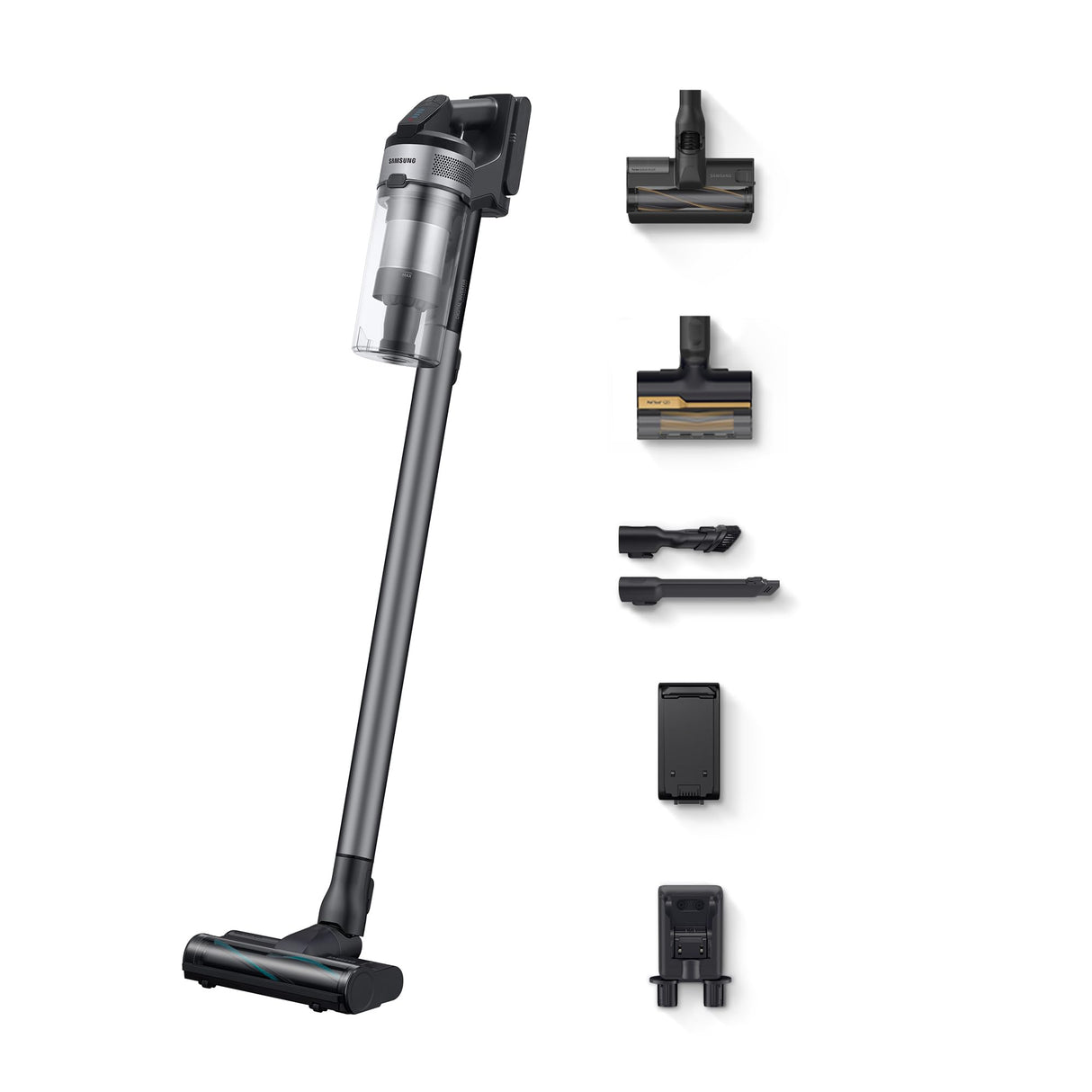SAMSUNG Aspiradora sin Cable Jet 75E Pet 200AW con Cepillo para Mascotas VS20B75AGR5/WA