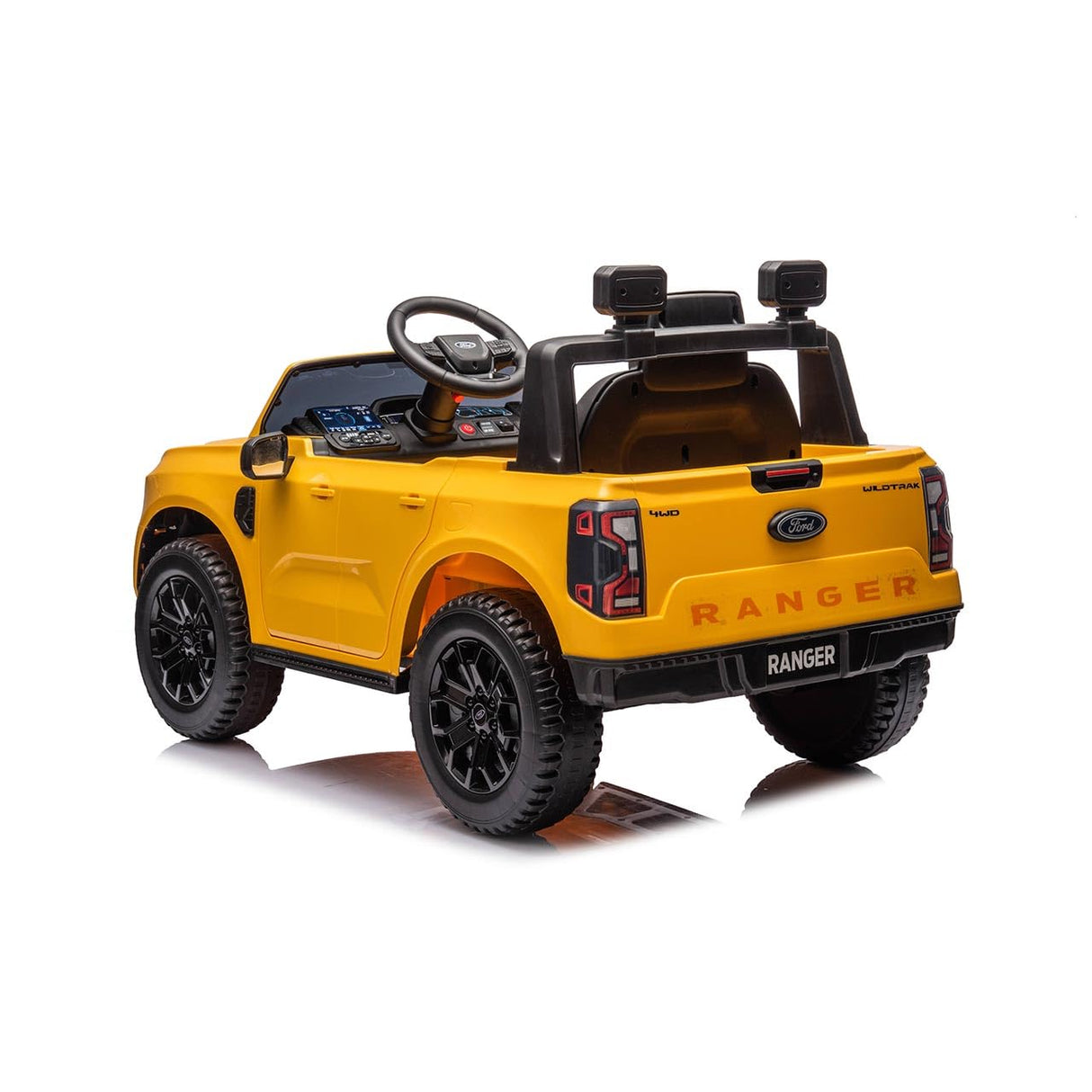 Tachan Vehículo eléctrico Ford Ranger (CPA Toy Group 711T00918), Color Amarillo