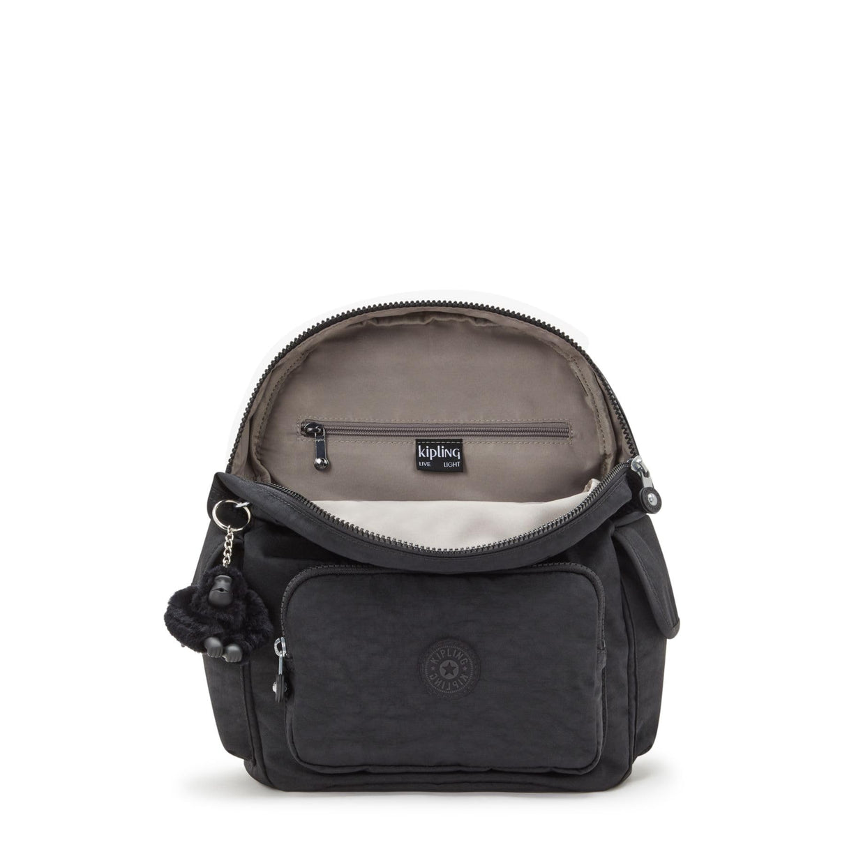 Kipling City Pack S Mochila Pequeña, Talla única, Black Noir