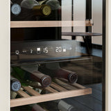 Cecotec Vinoteca 30 Botellas Retro Bolero Grandsommelier Origin Duo 30 Hit Beige. Acabado En Negro Con 2 Zonas De Temp. (5-12ºC, 12-20ºC), Control Led, NoFrost, Estantes Madera, Luz Interior