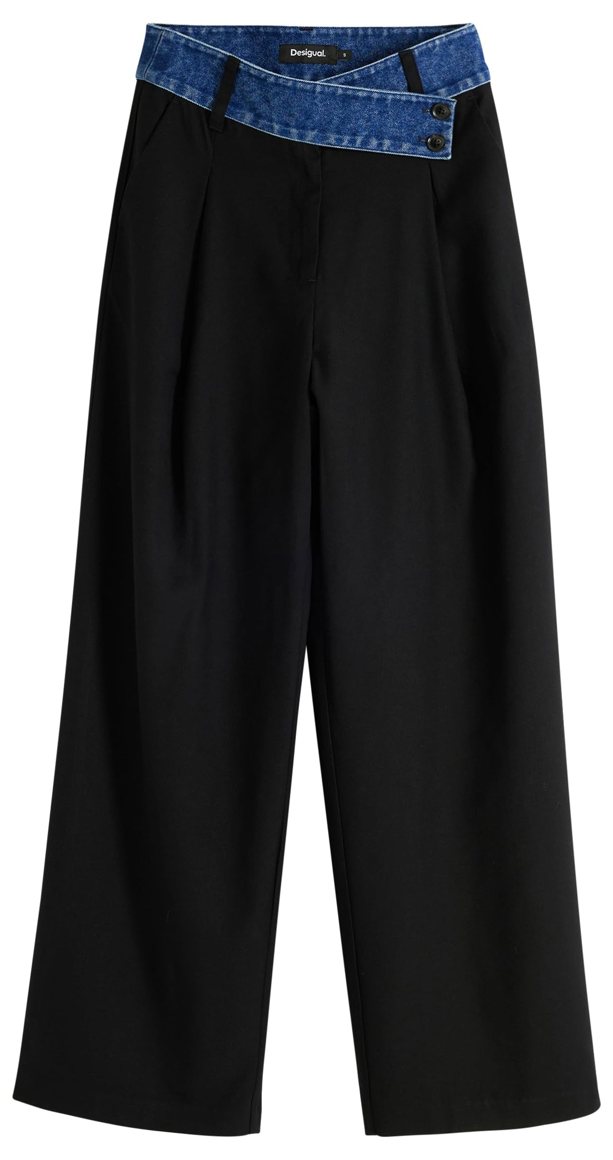 Desigual Pant_DENIMWAIST, 2000 Negro, M