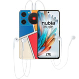 ZTE Nubia Music Smartphone 4G, Pantalla 6.6” HD 90Hz, 4GB RAM Ampliable, 128GB ROM, Cámara 50MP + Frontal 5MP, Dual SIM, Android 14, Unisoc SC9863A, Sonido DTS:X Ultra, Altavoz de 100db