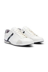 BOSS Hombres Saturn_Lowp_lux4 A_N Sneaker Blanco 44 EU