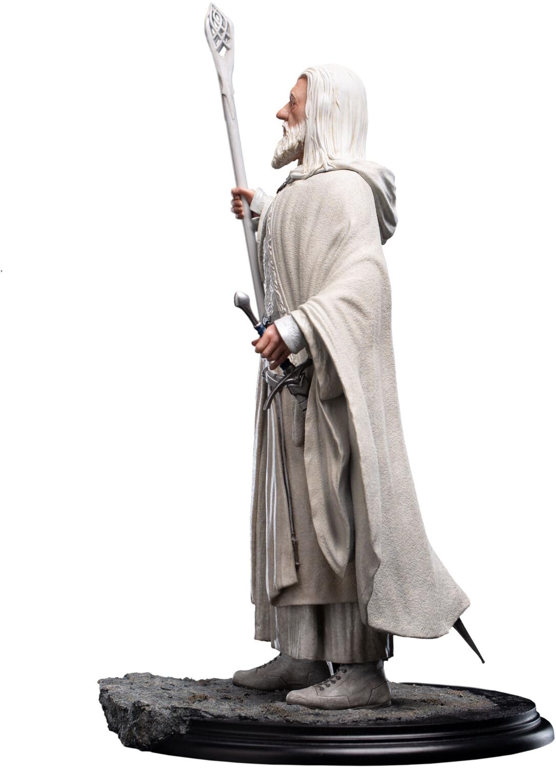 Weta Workshop - Trilogía del Señor de los Anillos - Serie clásica - Estatua de Gandalf The White Polystone