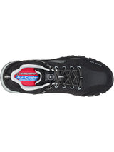 Skechers Gatlon Strigax, Botas de construcción Hombre, Black Gray Leather/Synthetic/Textile, 43 EU