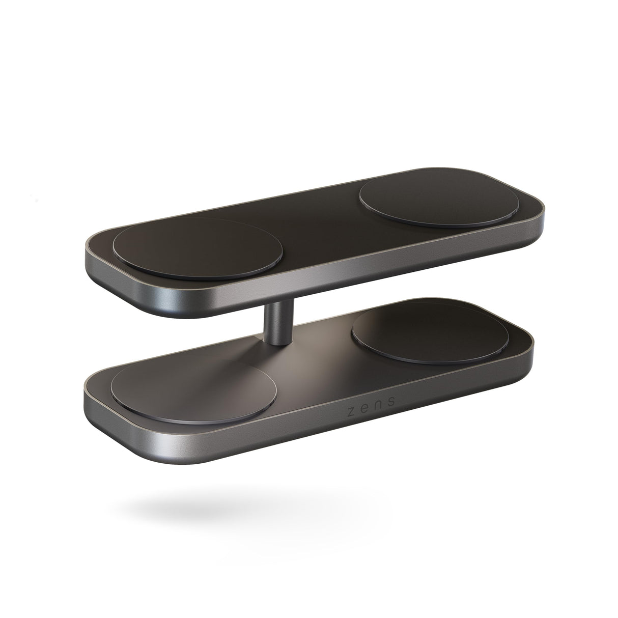 Zens Otterbox Quattro Wireless Charger Pro 4, Cargador inalámbrico MagSafe y Qi2 de 15 W para iPhone/AirPods, Incluye Adaptador de Corriente de 65 W (EU/UK/US) y Cable Integrado de 1,5 m, Negro