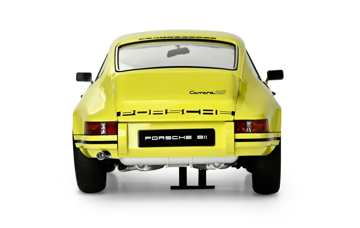 IXO Colecciones 1:8 IXO Porsche 911 RS 2.7 Amarillo/Negro - modelismo, maquetas, Kit de construcción, Kit de maquetas, 713 Piezas, Kit de construcción de Coches