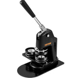 VEVOR Máquina para Hacer Botones de 32 mm y 58 mm Prensa para Chapas con 500 Kits de Botones con Libro Mágico y Cortador de Círculos Máquina para Hacer Chapas de Aluminio y ABS Kit de Personalización